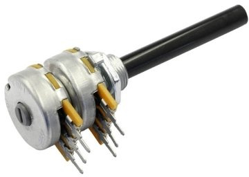Drepoti Potentiometer 6mm stereo logarithmisch 100K Ohm