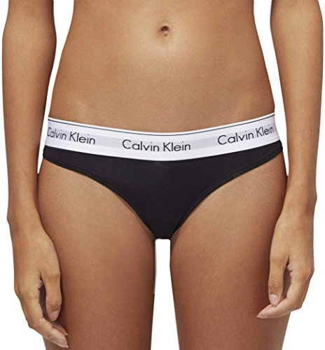 Calvin Klein Women's Thong, Black (Black), XS