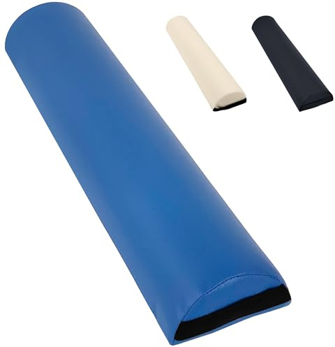 BELTOM® Coussin Rembourre cylindrique Demi 1/2 Rouleau X Table de Massage lit esthetique - Bleu