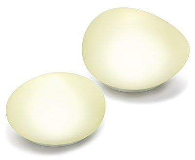 Solar Glas Deko Steinleuchten 2er Set Lichtfarbe neutralweiß 4100K Gartendekoration Solarleuchten esotec 102084