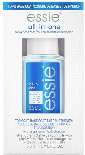 essie All-In-One Base Coat + Top Coat + Strengthener Nail Polish, 0.46 Ounces (Packaging May Vary)