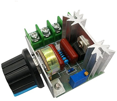 HiLetgo 2pcs 2000W AC Motor Speed Control Controller Adjustable Voltage Regulator 50-220V AC High Power Motor Governor Thermostats