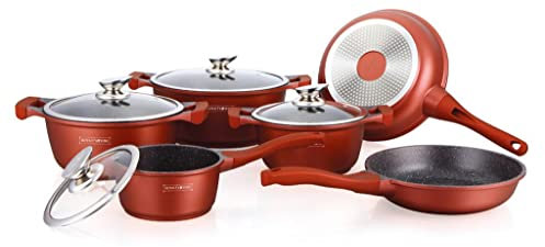 Royalty Line Set de 10 pièces Faitout avec revêtement en céramique NEUF & Emballage d'origine RL-BS1010M burgundy