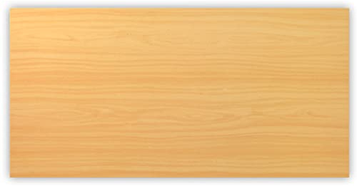 bümö Tischplatte 160x80 cm in Buche, Schreibtischplatte aus Holz, Holzplatte, Spanplatte kratzfest beschichtet, ABS-Kante, 120 kg Tragkraft für DIY Homeoffice Schreibtisch & mehr
