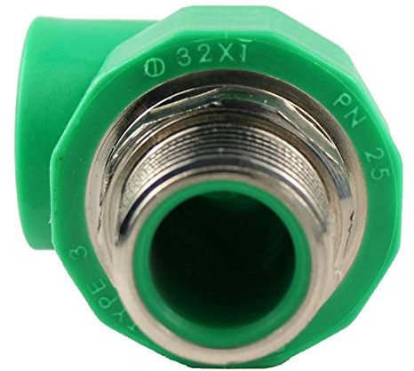 PPR Aqua-Plus 90° Winkel für 32mm Rohre mit 1 Zoll Außengewinde