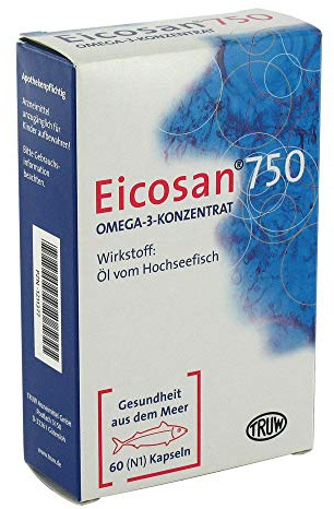 EICOSAN 750 Omega-3 Konzentrat Weichkapseln 60 St