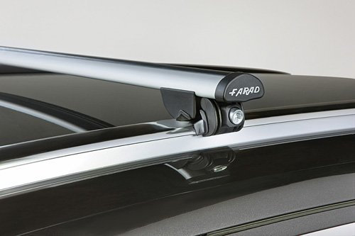 FARAD - BARRES DE TOIT EN ALUMINIUM POUR VOITURES AVEC RAILING BAS OU INTÉGRÉS