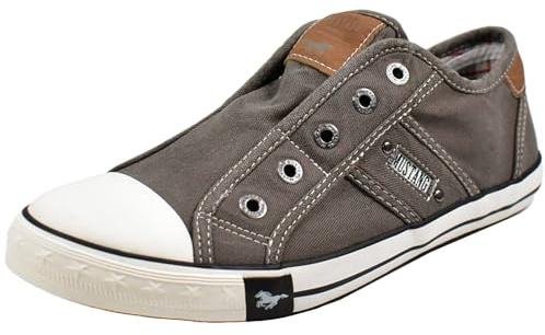 MUSTANG Damen Slipper Halbschuhe Bequeme Sneaker 1099-409, Größe:39 EU, Farbe:Grau
