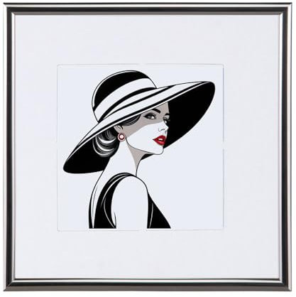 New Lifestyle Kunststoff Bilderrahmen quadratisch Foto Rahmen Picture Frame Collage: Farbe: Antrazit | Format: 40x40