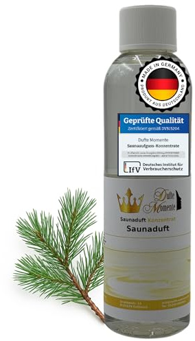 Dufte Momente Saunaaufguss-Konzentrat Zirbenkiefer – 250 ml – waldig & klar – konzentriert & ergiebig – zertifizierte Profi-Qualität – vegan & Made in Germany