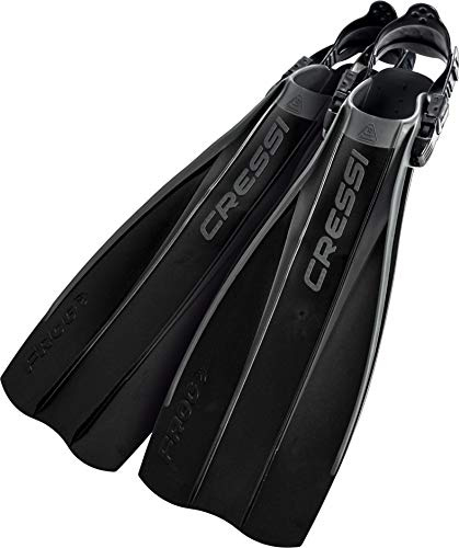 Cressi Frog - Aletas, Color Negro, Talla L-XL
