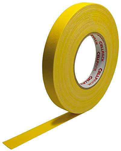 Cellpack 146064 90 0.305-25 - 50, Stoff-Band, beschichtete Baumwolle, gelb