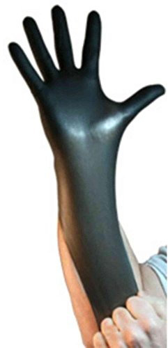 Unigloves® Select Lot de 100 gants jetables en latex Noir Taille XS