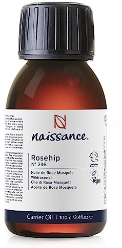 Naissance Wildrosenöl/Hagebuttenkernöl (Nr. 246) - 100ml - Natürliches, feuchtigkeitsspendend, nährend & pflegend für alle Hauttypen