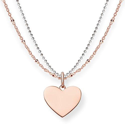 Thomas Sabo collier coeur argent plaqué or LBKE0004-415-12-L45V