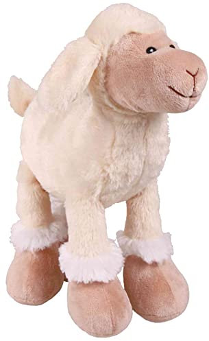 Trixie SOFT WHITE SQUEAKY SHEEP Spielzeughund, 30 cm