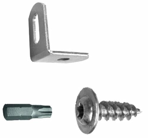 Connex Flechtzaunbeschlags-Set Edelstahl, 4 Stück, HV4309