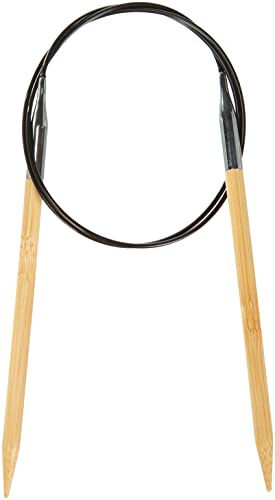 Prym 221510 Rundstricknadeln, 80 cm, 6,00 mm Rundstricknadel, Bambus, Natur, 6 mm, 6,0 mm | 80 cm