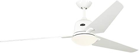 CasaFan Eco Aviatos 162 WE-WE Ventilateur de plafond (Ø x H) 162 cm x 365 mm Couleur des pales : blanc laqué/boîtier