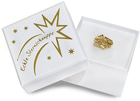 4youDesign Sternschnuppe echt Gold Edition mit Wunschtext Zertifikat - Geschenk zur Kommunion, 18. Geburtstag oder Ruhestand – Hoffnung schenken mit einem Gewicht von ca. 1-4g