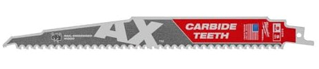 Hoja Sable THE AX™ Carbide Madera con Clavos 230mm 5Tpi - 1uds