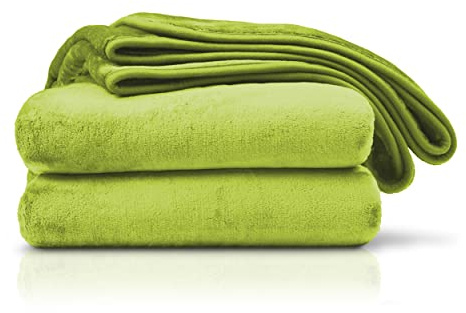 Amago - Kuscheldecke, Cashmere-Feeling, 220 x 240 cm - Limone