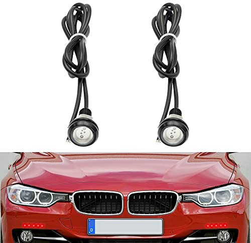 Luci LED “Eagle Eye” ad alta potenza, da 3 W, con vite, per auto e moto, adatte come luci di retromarcia, luci LED di marcia diurna, luci di posizione