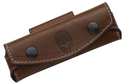Cas Muela F / CART en cuir de vachette brun idéal pour Couteau Pliant 45 x 120 mm taille