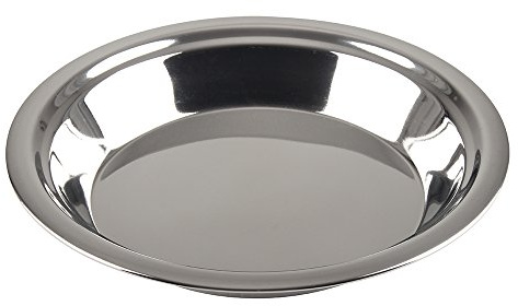 Lindy's - 5M871 Lindy's Stainless Steel 9 inch pie pan, Silver