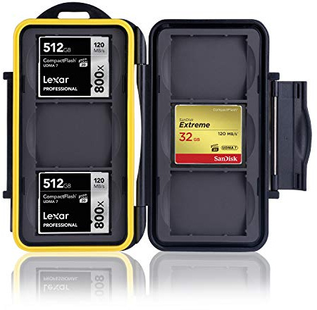 Ares Foto® MC-CF6 Speicherkarten Schutzbox • Memory Card Case • Card Safe • Aufbewahrung für 6 Stück CF Karten - Für 6 Compact Flash Cards
