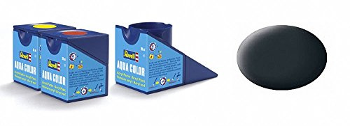 Revell Acrylics (Aqua) - 18ml - Aqua Anthracite Grey Matt - (RV36109)
