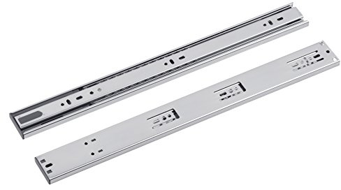 Metafranc Kugelpräzisionsvollauszug – 500 mm Länge | 35 kg Tragkraft – Soft-Close Dämpfung – Leichtes Laufverhalten – Seitenwandführung – Rollenauszug – Schubladenauszug
