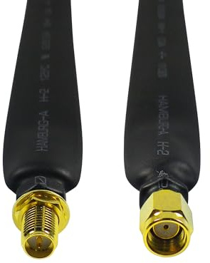Finestra cavo/passacavo per finestra/cavo piatto per antenne WLAN (2.4GHz/5 GHz) con RP SMA maschio/femmina rp SMA