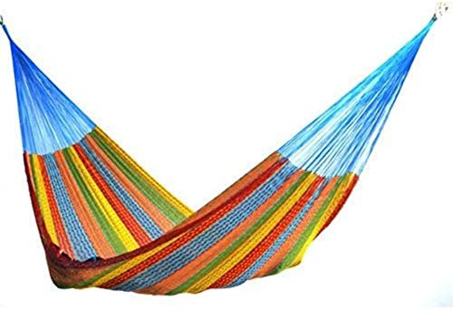 Hammocks Rada Hängematte, ideal für 1 bis 3 Personen, bequem, schön und handgefertigt in Yucatan, für den Innen- und Außenbereich, Mehrfarbig