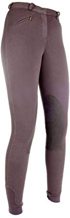 HKM Pantalon d'équitation pour Fille Pantalon de Penny Easy avec basanes - marron - 146 cm