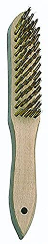 Bellota 50801-5 - Brosse Métallique avec Manche en Bois - Outil Manuel pour Enlever Peintures, Vernis, Rouilles - Avec Fil en Acier Laitonné Droit
