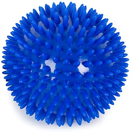 Yoga Studio - Pelota de masaje unisex YS/Spikeyball, 10 cm, color azul, bola de estrés de 10 cm, para terapia de punto de activación, liberación miofascial, fascitis plantar, accesorios terapéuticos