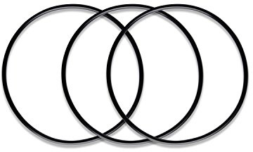 iSpring O-Ring för 10 tum vattenfilterhus sump oring set med 3#ORFx3, svart