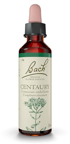FLEURS DE BACH ORIGINAL - Centaury No 4 - Pour plus d’affirmation - Aide à savoir dire non - Élixir floral naturel pour le bien-être émotionnel - Compte-Gouttes 20ml - Vegan