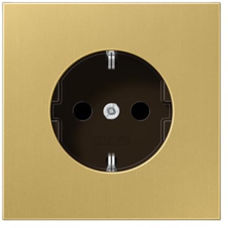 Jung ME C AL 1520 D Schuko Steckdose 16 A 250 V Serie LS messing classic 250 V