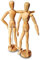 DOM 201/1 Manichino Legno Donna con Base, cm.31 h