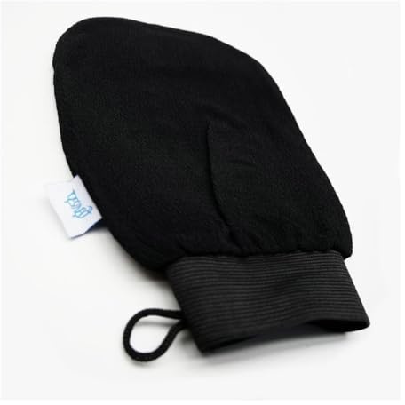 Lote de 10 guantes exfoliantes Kessa para Hammam color negro