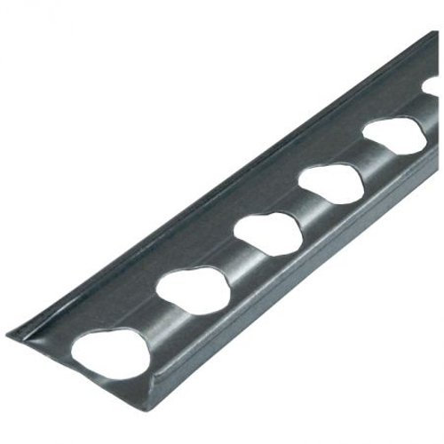 bauFIT Putzabschlussprofil innen 3mm Stab à 2,5m = 62,5m Abschlussprofil Innenputzprofil Metall