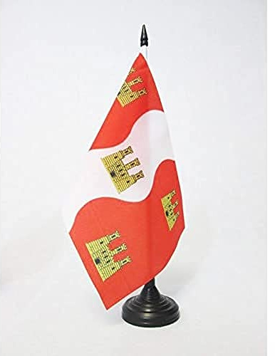 AZ FLAG bordsflagga Wien 21 x 14 cm - liten kontorsflagga wienska avdelningen 14 x 21 cm