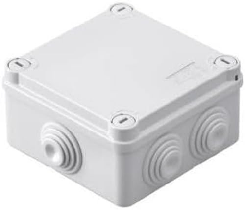 Gewiss BOÎTE de DÉRIVATION avec COUVERCLE BAS et VIS À 1/4 de TOUR - IP55 - DIMENSIONS INTERNES 150 X110 X 70 - PAROIS avec PASSE-FILS À GRADINS À enTRÉE DIRECTE - GWT 960ºC