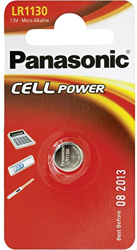 Panasonic Knopfzelle Alkali LR1130 (44 mAh, 1,5 Volt)