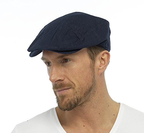 TOM Franks Herren Baumwolle Leinen Leicht Vintage Stil Flach Gap