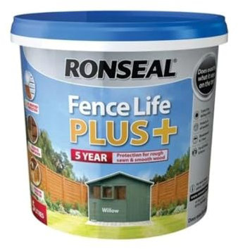 RONSEAL RSLFLPPW5L 5 Litre Fence Life Plus Paint - Willow