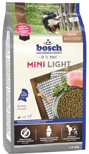 bosch HPC Mini Light | Hundetrockenfutter für übergewichtige Hunde kleiner Rassen (bis 15 kg) | 1 x 2.5 kg