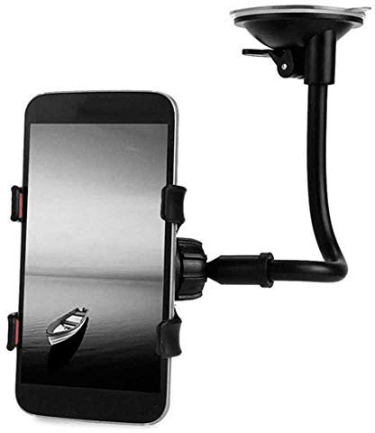 OcioDual Soporte Pinza para Coche de Ventosa con Brazo Universal para Smartphone Negro